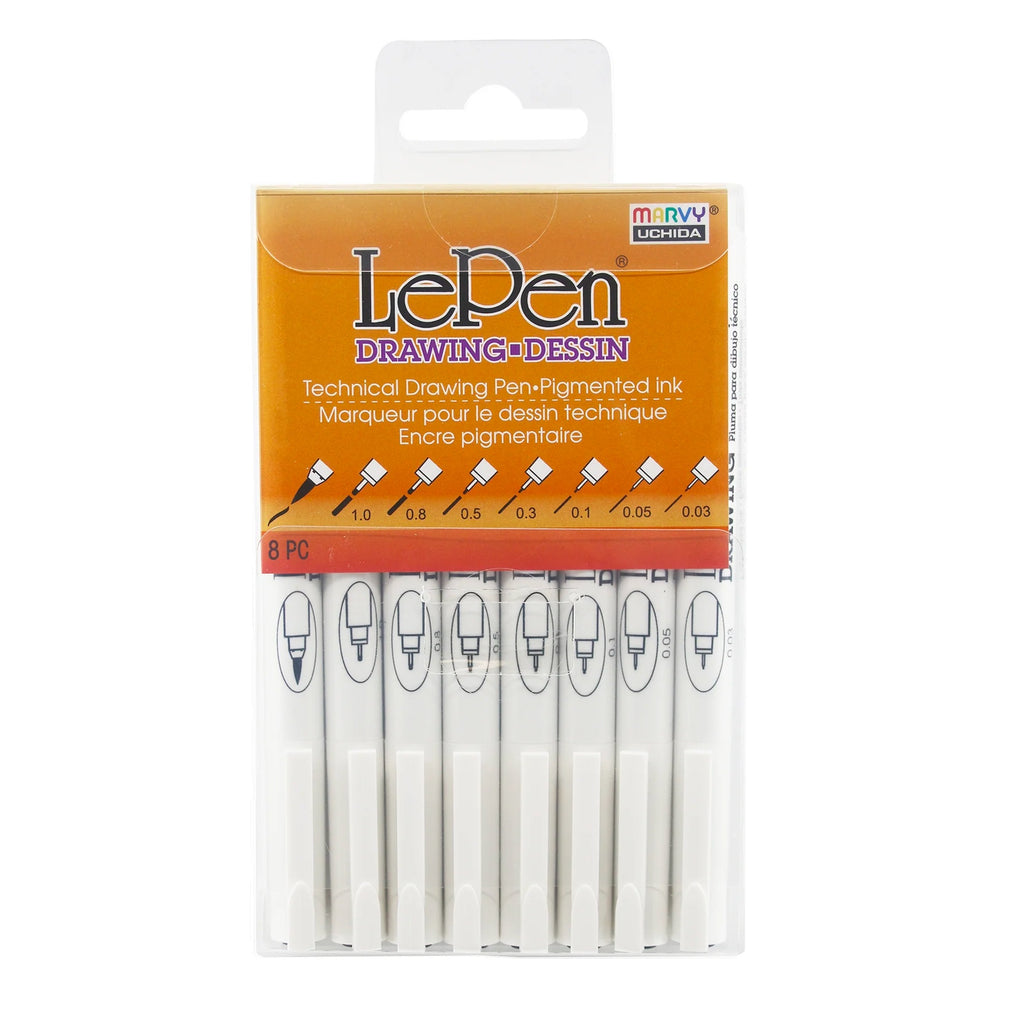 Le Pen Black Drawing Set/8