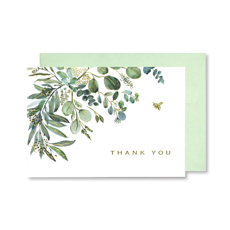 Eucalyptus Thank You Boxed Cards