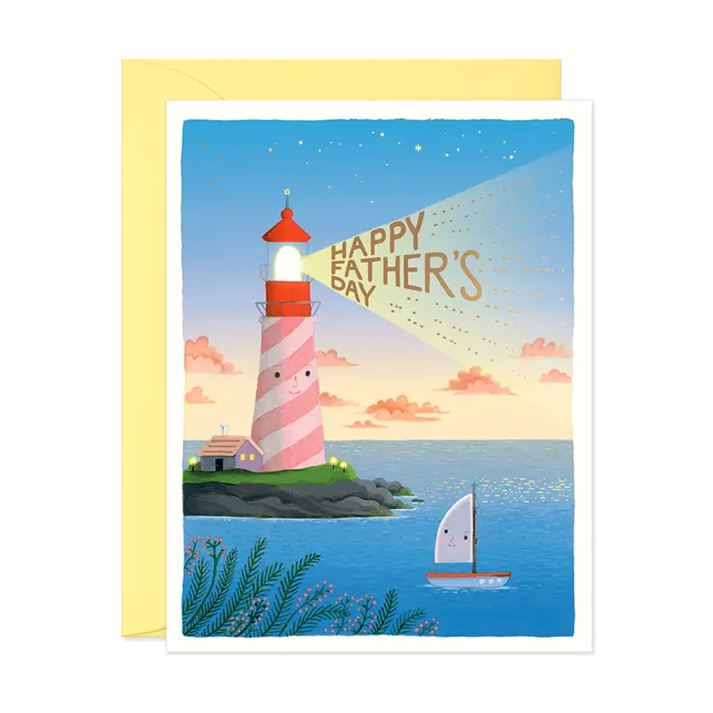 Father's Day Lighthouse Single Card