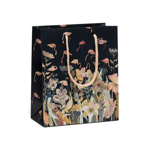 Floral Flamingo Medium Gift Bag