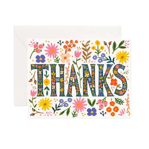 Floral Thanks Boxed Cards