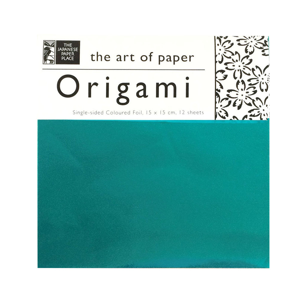 15cm Mixed Solid Colour Foil Origami - 12 Sheets