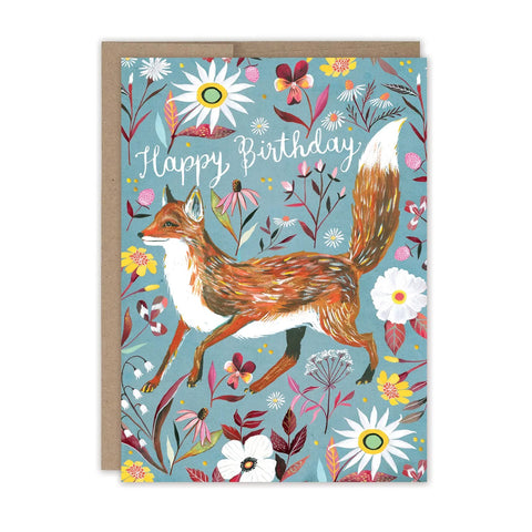 Foxy Birthday Single Card