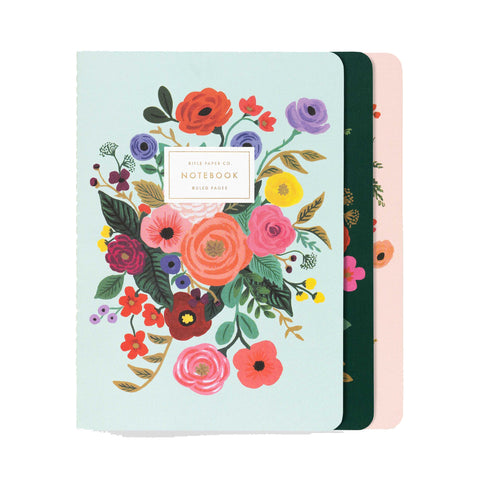 Rifle Paper Co. Garden Party Notebooks, set of 3