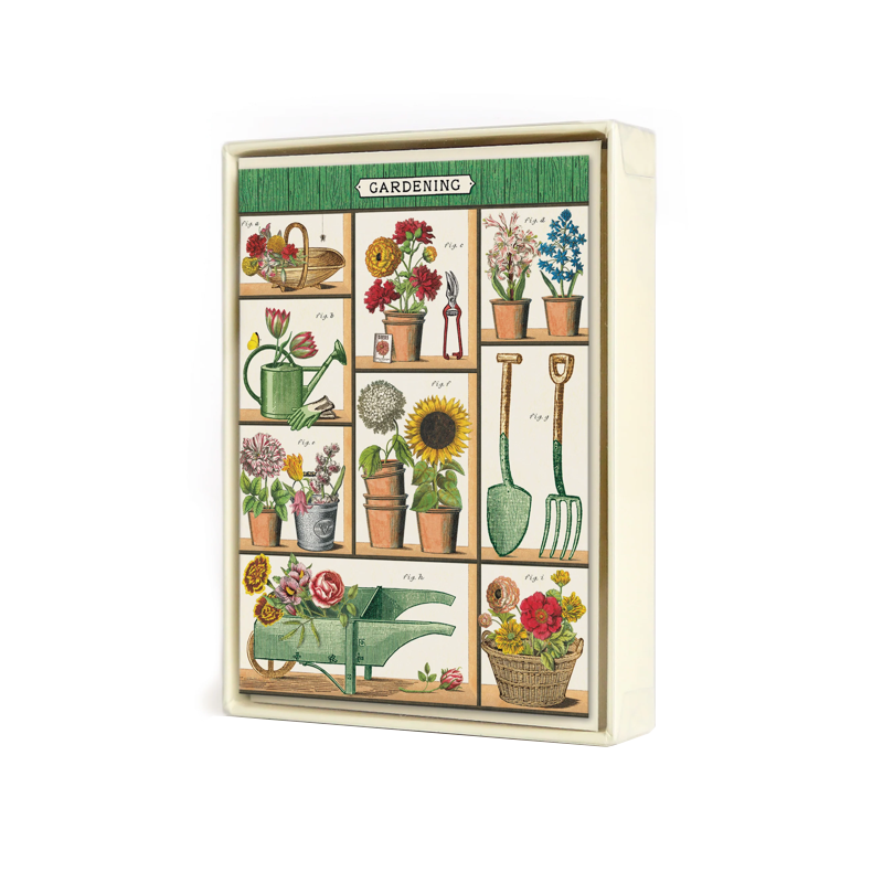 Gardening Assorted set of 8 Notecards