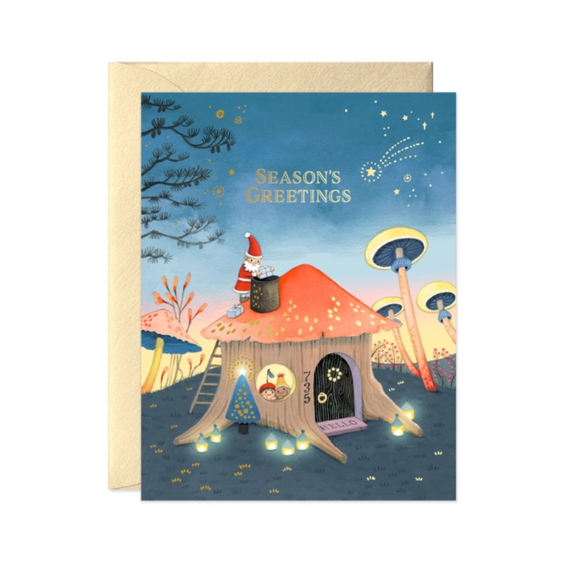 Gnome Holiday Single Card
