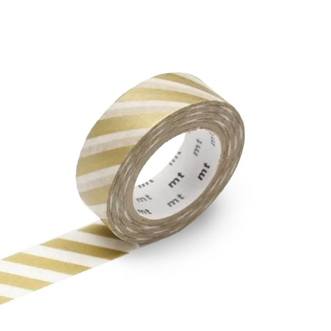 Gold Stripe Washi Tape - 15mm