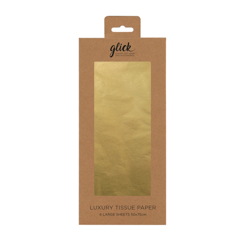 Solid Gold Tissue Paper Pack