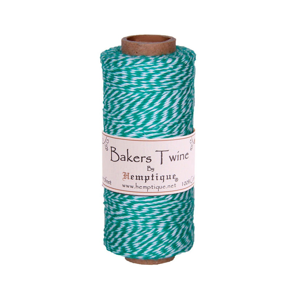 Cotton Bakers Twine - Green/White