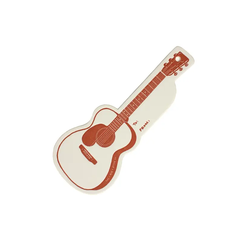 Guitar Gift Tag w/ Cord