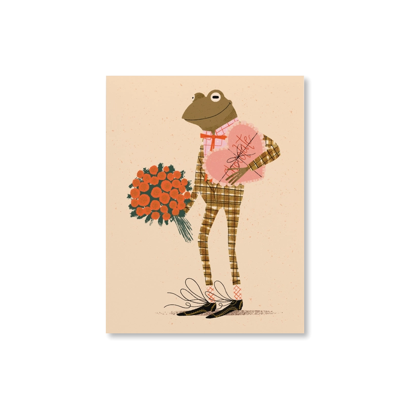 Handsome Frog Single Card