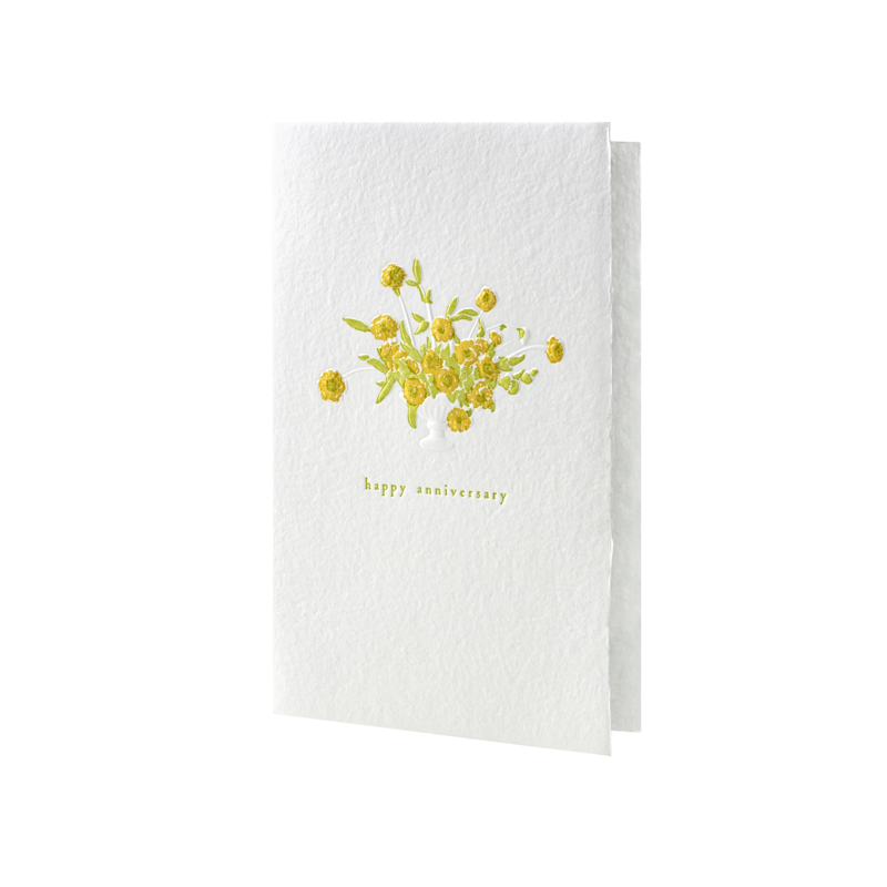 Anniversary Bouquet Paper Sculpture Single Card