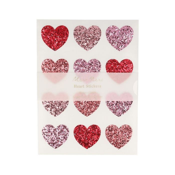 Heart Glitter Stickers
