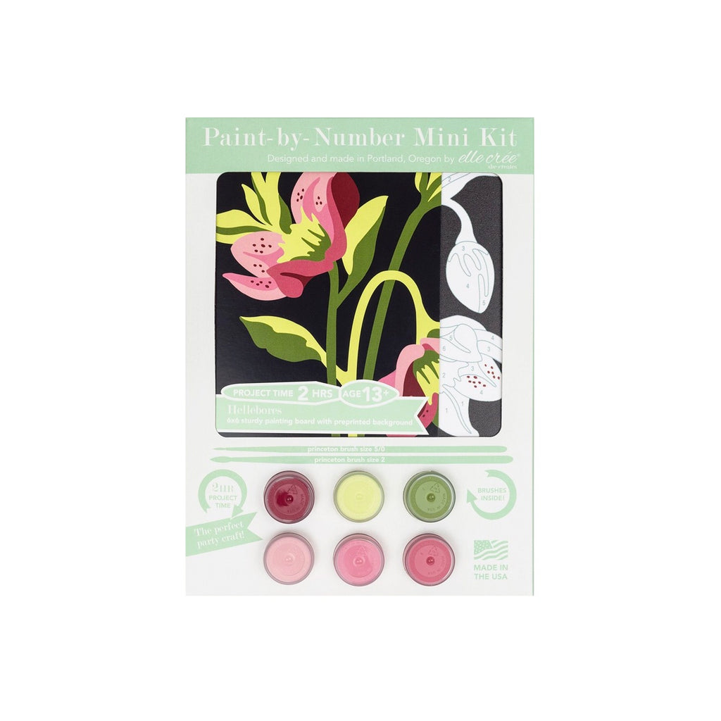 Hellebores Mini Paint By Number Kit