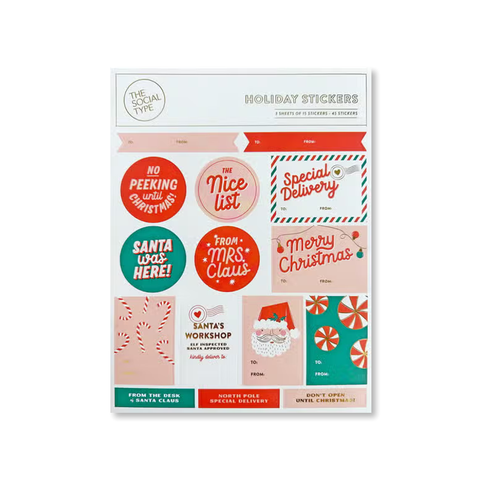 Holiday Sticker Sheets