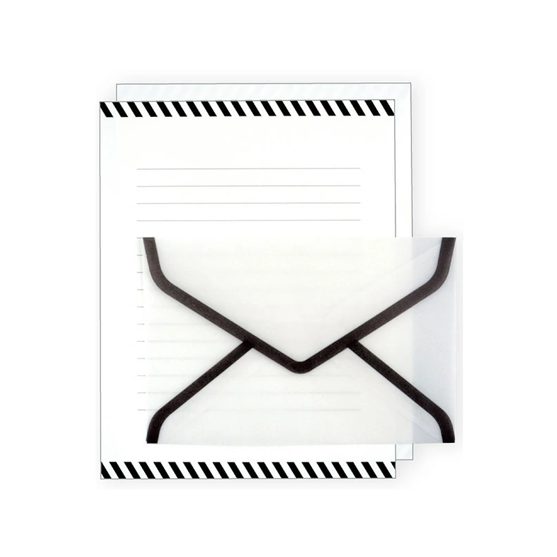 Ilma Letter Set Graphic Black