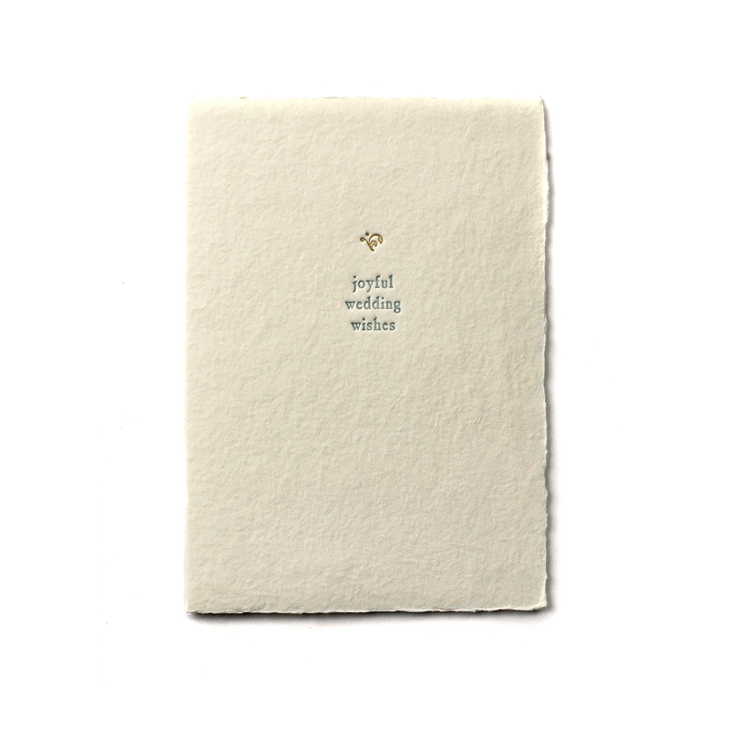 Joyful Wedding Wishes Small Salutations Single Card