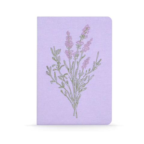 Lavender Embroidered Journal