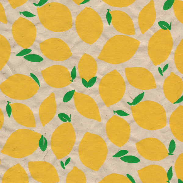 Lemon - Yellow/Green on Cream