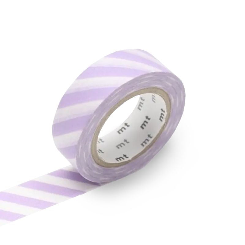 Lilac Stripe Washi Tape - 15 mm