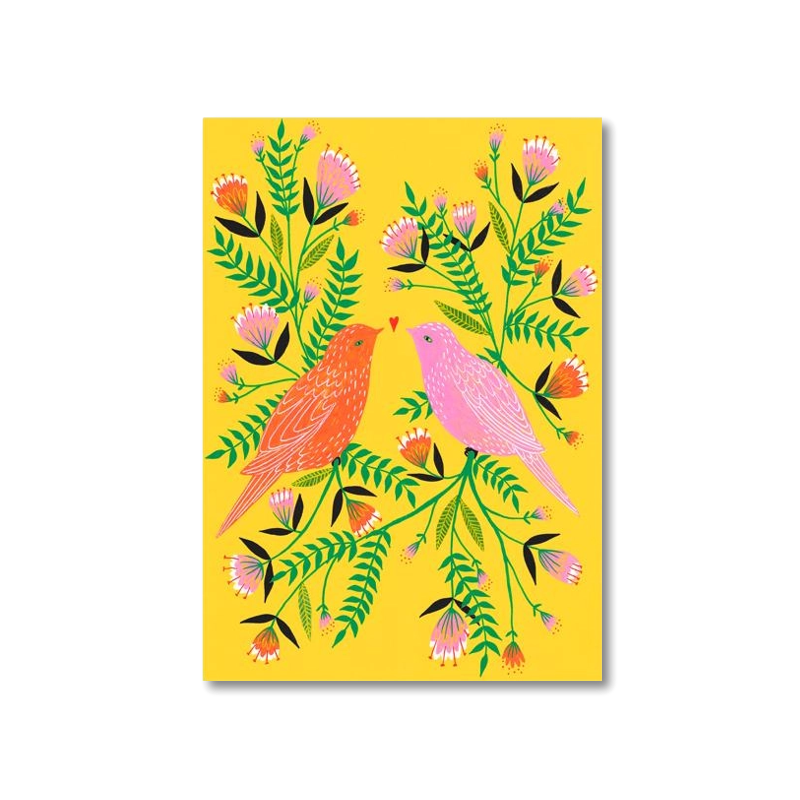 Lovebirds Single Card