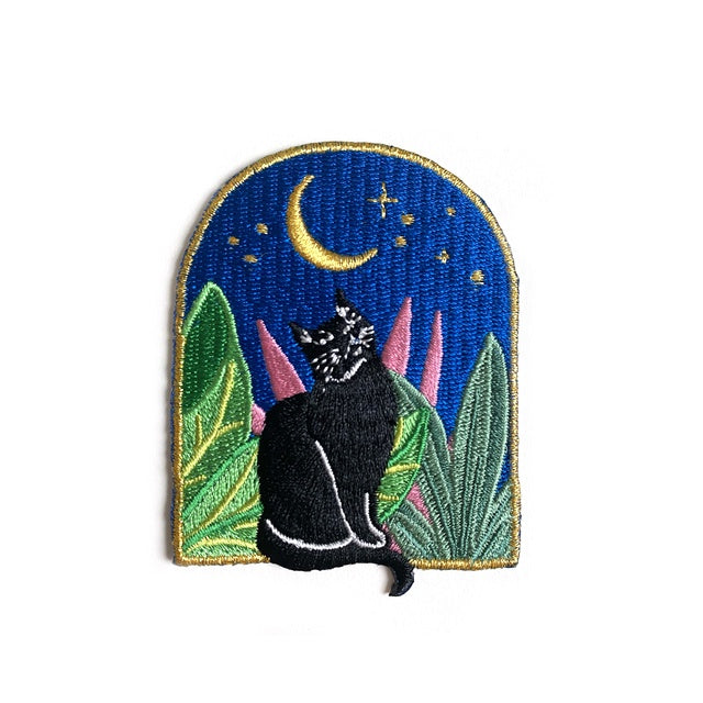 Jungle Cat Embroidered Patch