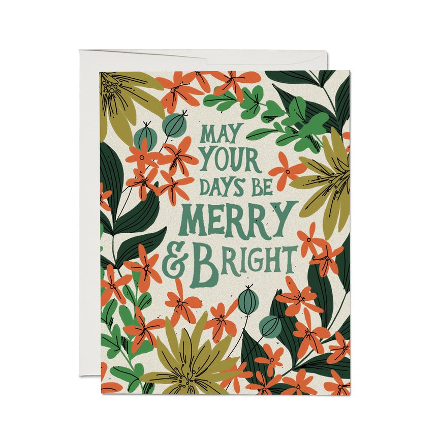 May Your Days Holiday Single Card