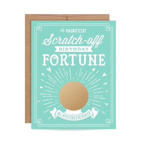 Mint Birthday Fortune Scratch Off Single Card