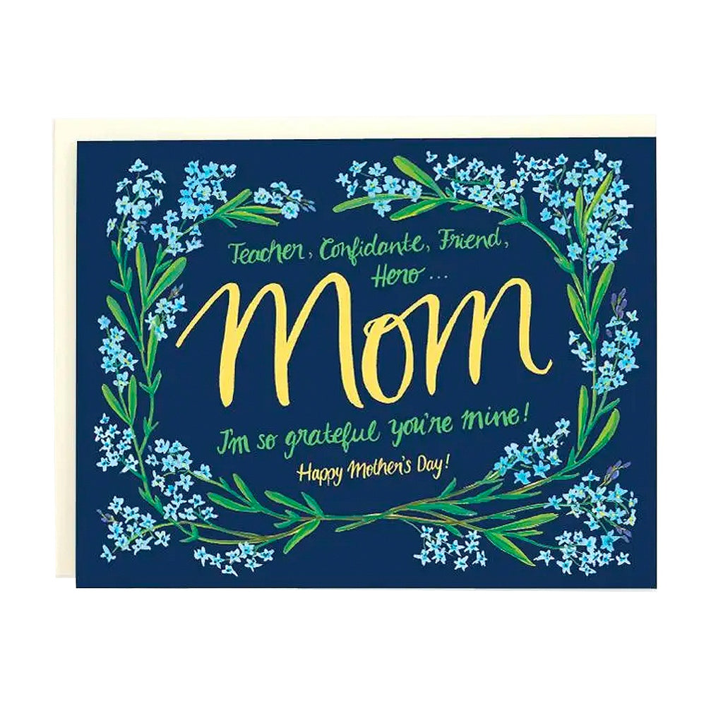 Teacher, Confidante, Friend, Hero Mother's Day Single Card