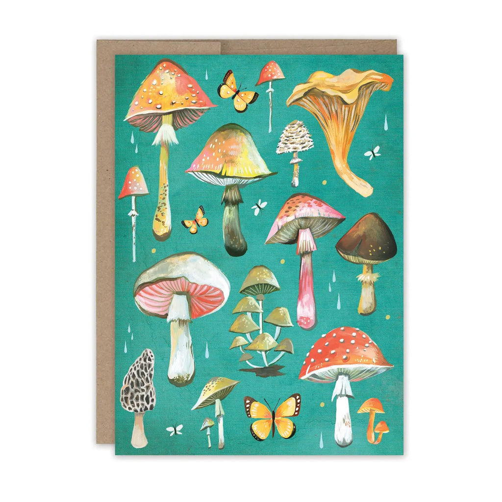 Mushrooms All Occasion Single Card