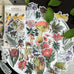 Washi Paper Stickers - Flowers & Mushrooms
