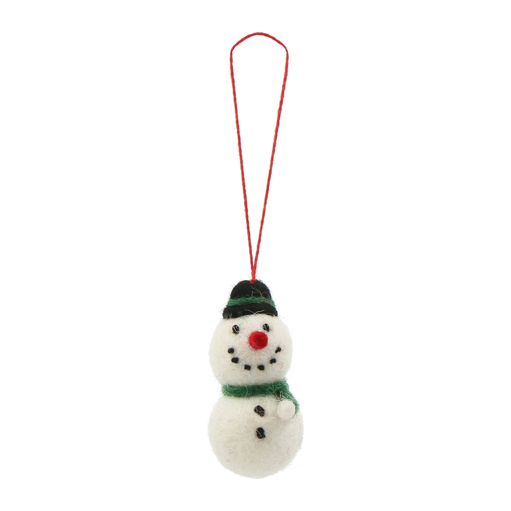 Little Felt Snowman Ornament