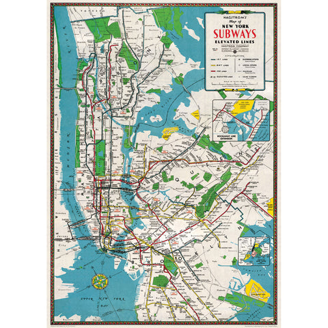 NYC Subways Map Poster Wrap