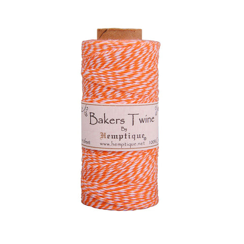 Cotton Bakers Twine - Orange/White