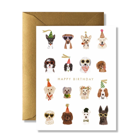 Party Pups Birthday Single Card