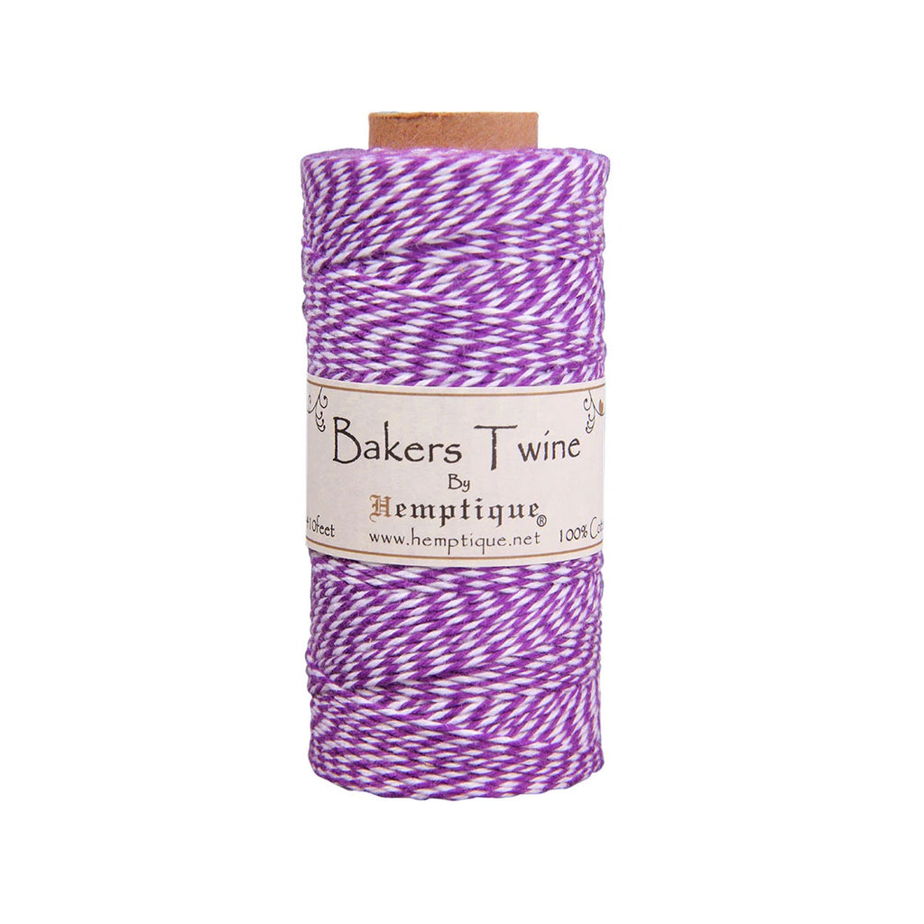 Cotton Bakers Twine - Purple/White