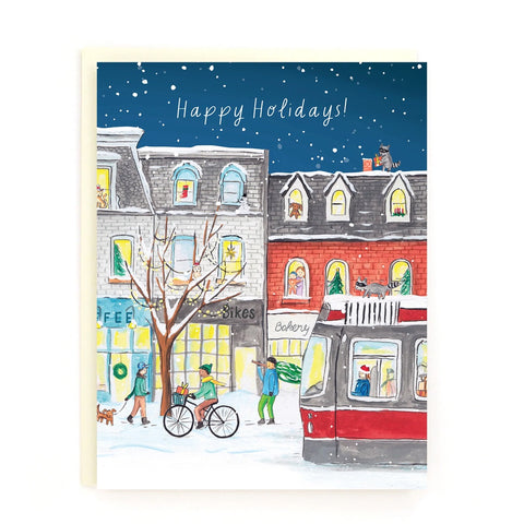 Holiday Toronto Queen Street Single Card