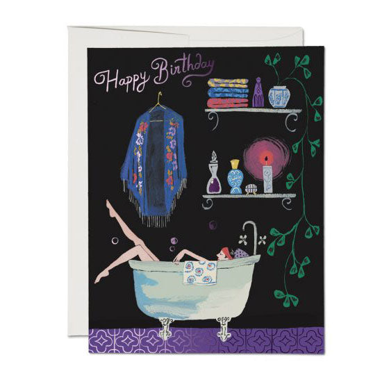 Bathtub Bubbles Single Card