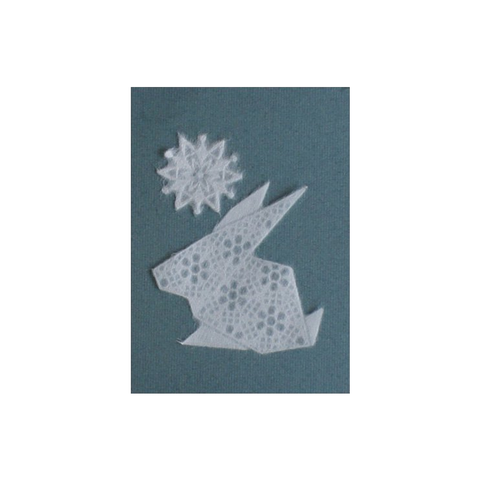 Origami Rabbit #102 Washi Ornament