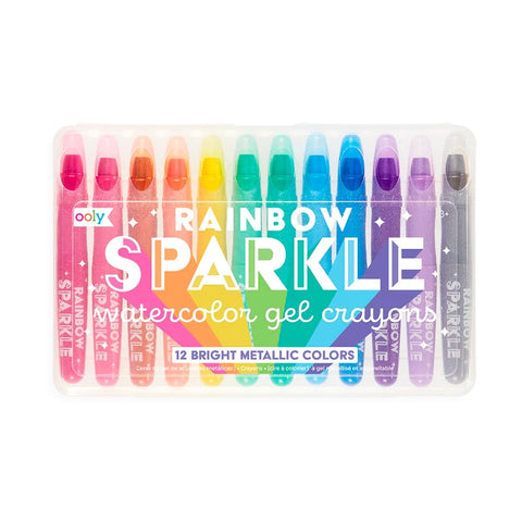 Rainbow Sparkle Metallic Watercolour Gel Crayons