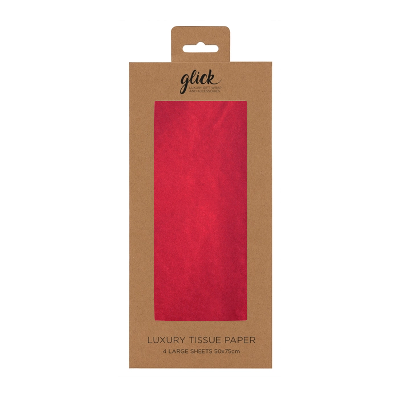 Solid Red Tissue Paper Pack