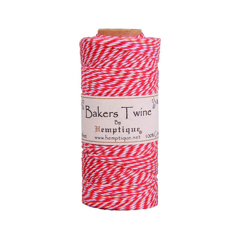 Cotton Bakers Twine - Red/White