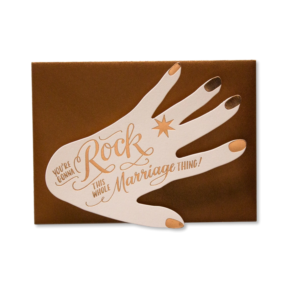 Rock This Marriage Single Card