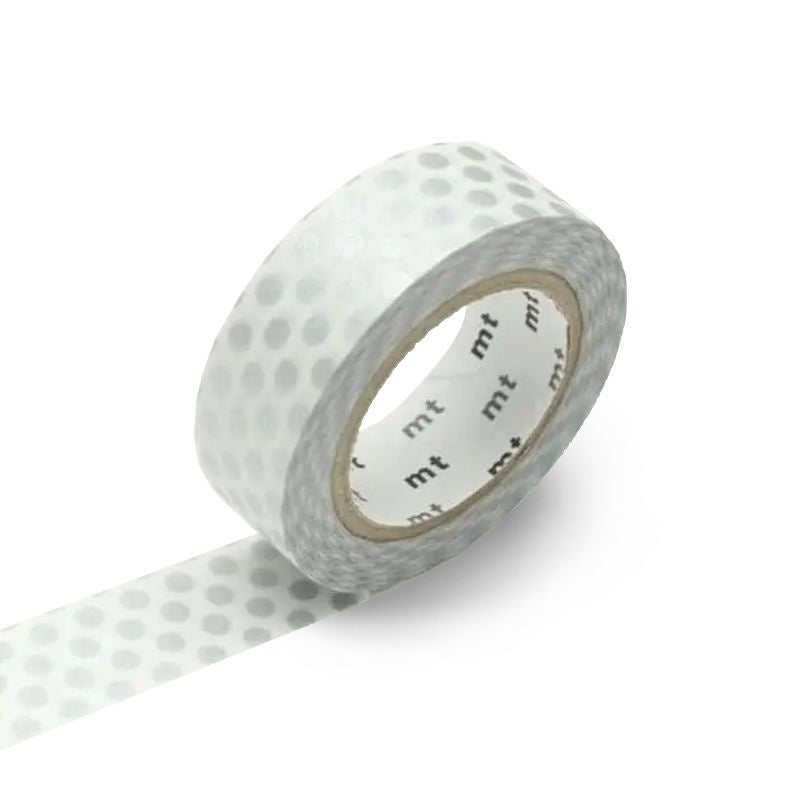 Dot Silver Washi Tape - 15 mm