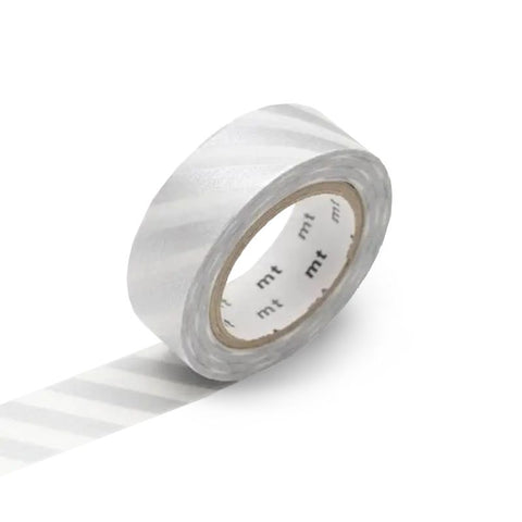 Silver Stripe Washi Tape - 15 mm