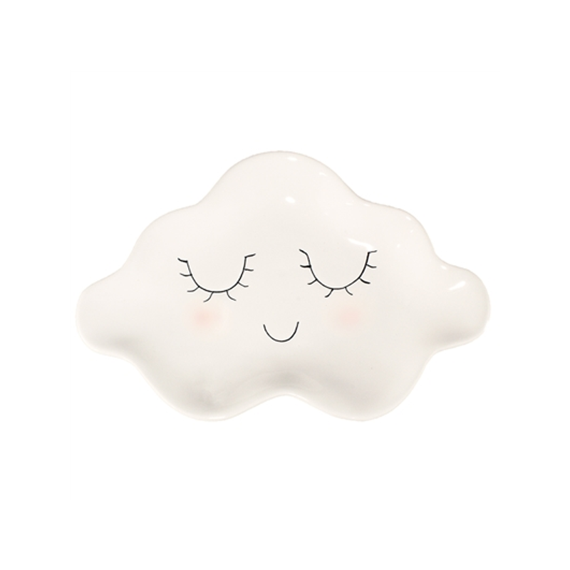 Smily Cloud Ceramic Trinket Tray