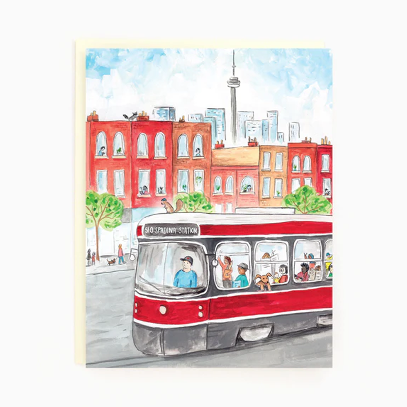 Toronto Spadina Streetcar Single Card