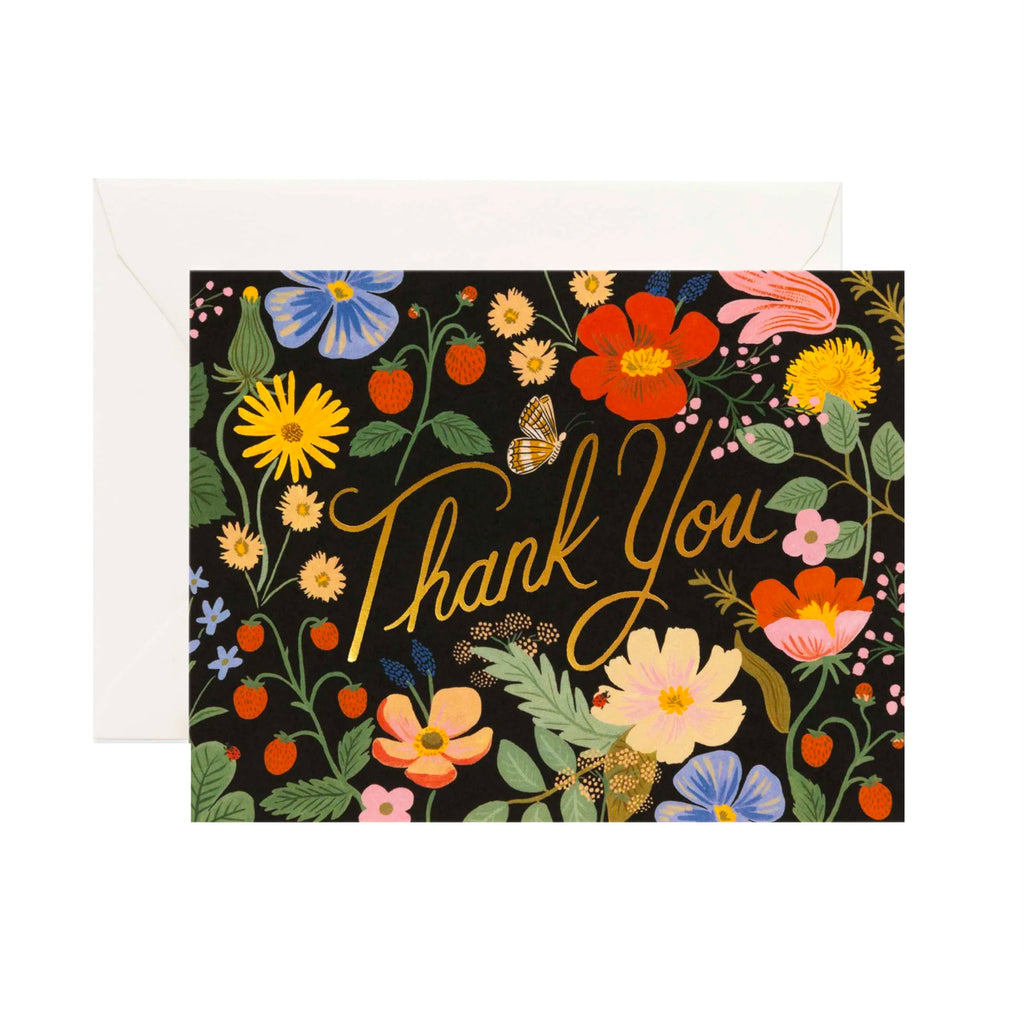 Strawberry Fields Boxed Thank You Cards