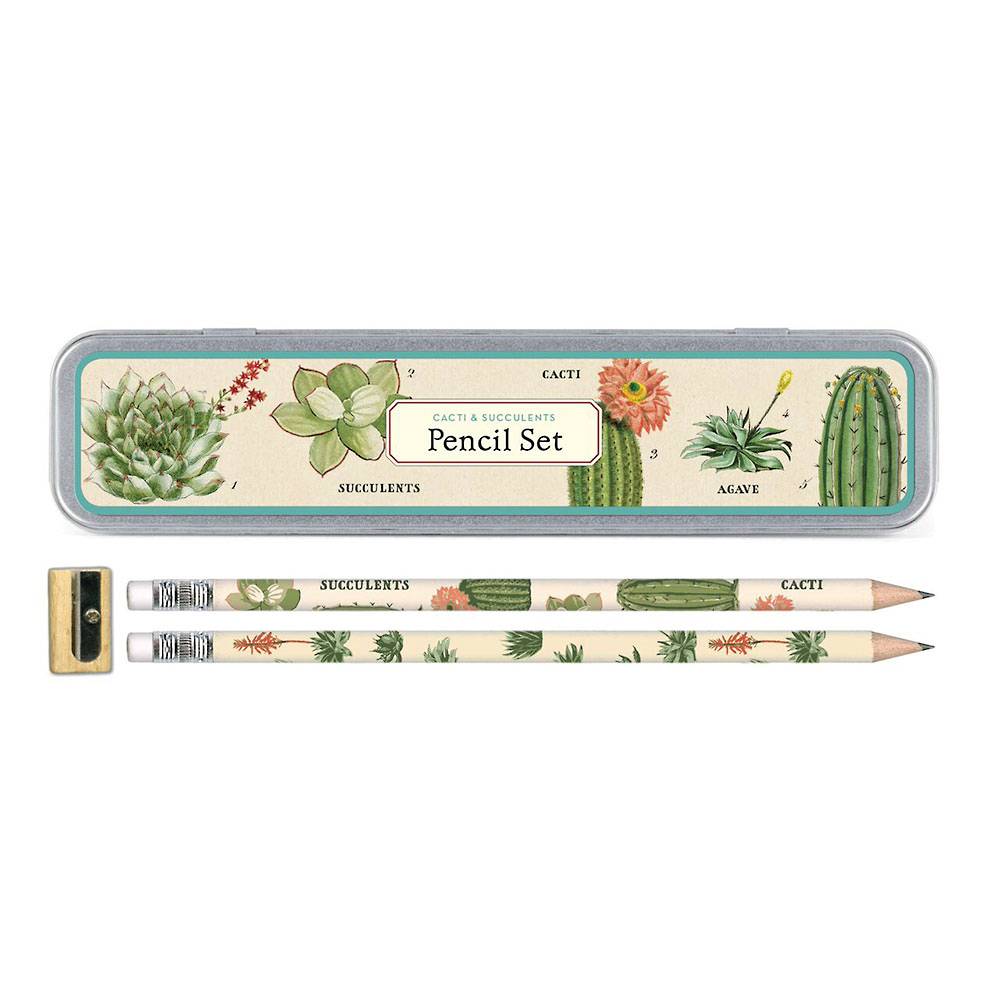 Succulents Pencil Set