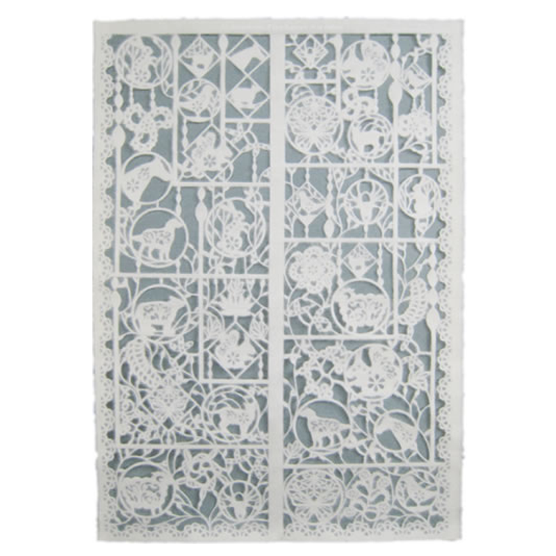 Ornament Paper Symphony #202 Paper Cloth Window Decoration